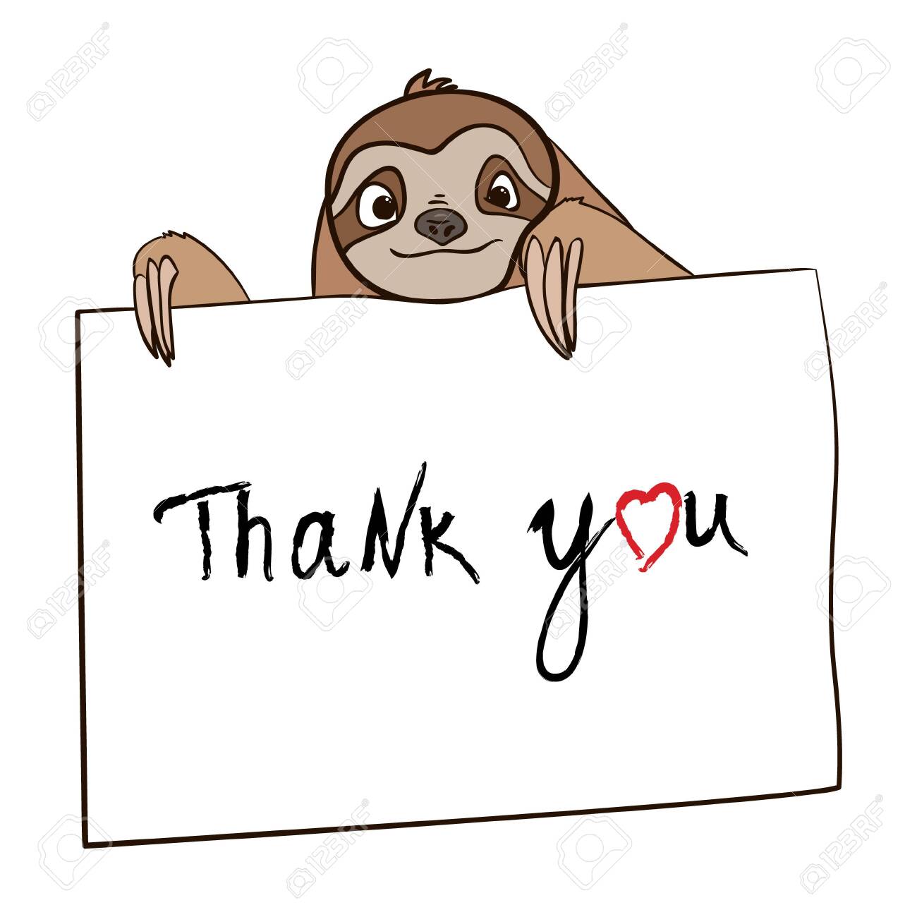 138624645-perezoso-tiene-una-tarjeta-gracias-inscripcic3b3n-letras-a-mano-alzada-dibujado-a-mano-aislado-en-un-fo